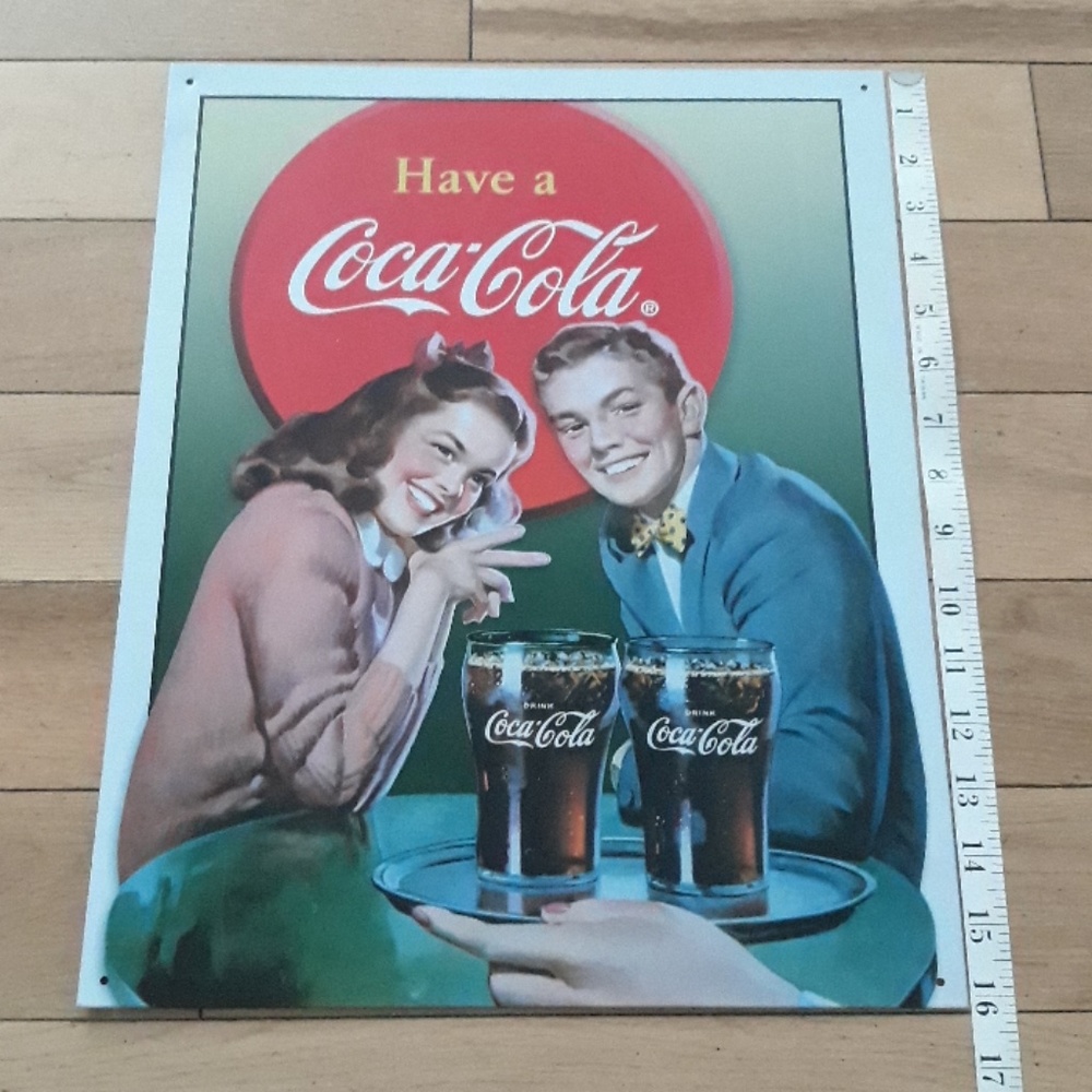 Vintage Coca-Cola Tin Sign Decor - Picture 3 of 6